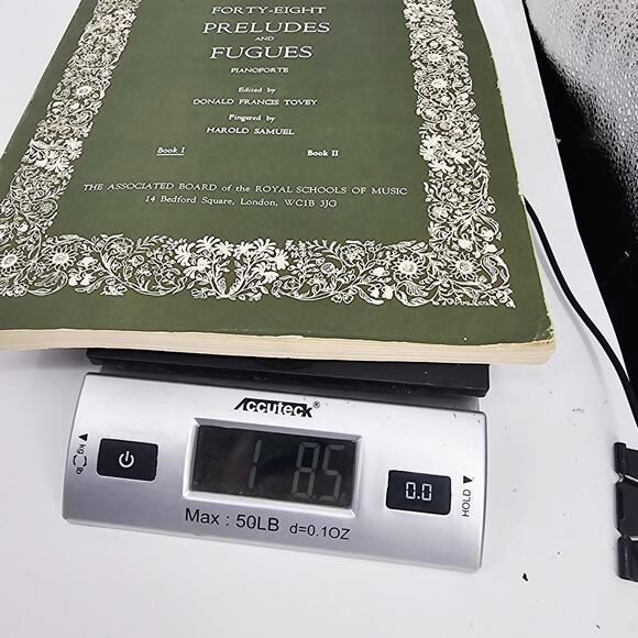 RARE J.S. BACH FORTY-EIGHT PRELUDES & FUGUES PIANO SHEET MUSIC BOOK 1 TOVEY - Picture 10 of 10